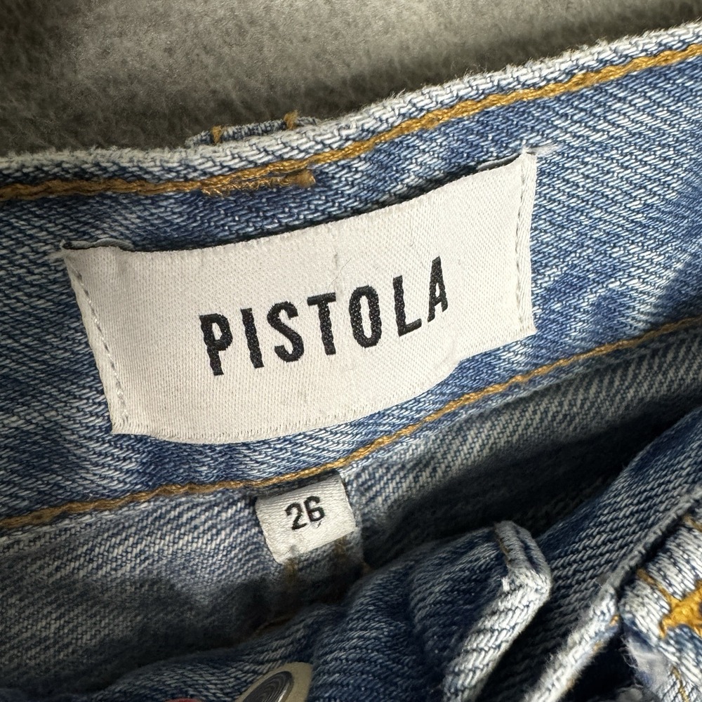 Pistola Keaton High Rise‎ Slim Straight Jeans Size 26 Button Fly DenimWomen's - Picture 5 of 11